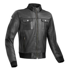 Chaquetas de invierno para hombre de cuero genuino para exteriores de lona High Street con logotipo personalizado - Product Image 5