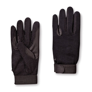 Gants d'équitation en cuir professionnels avec paume à double couche et design respirant pour l'entraînement et les leçons de cyclisme - Product Image 1