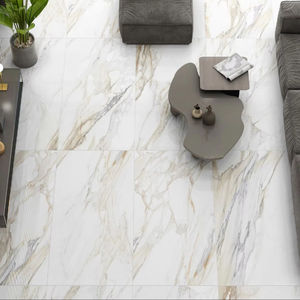 Design italien Calacatta Oro Carreaux de porcelaine émaillée moderne anti-dérapant Villa School Mall Chambre antibactérienne solide 9MM d'épaisseur - Product Image 1