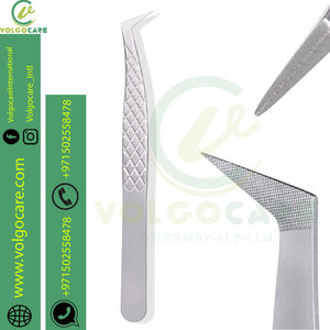 Pinzas de punta de acero inoxidable al mejor precio 2024 en colores surtidos para desplumar cejas Pinzas de acero inoxidable de grado médico - Product Image 6
