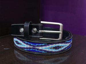 เข็มขัดประดับลูกปัดลายสีน้ำเงินม่วงสไตล์ปาร์ตี้ - Product Image 4