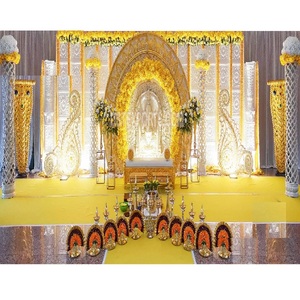 Decoración de escenario de boda de estilo tradicional tamiano, decoración de escenario de boda con temática exclusiva de Tailandia - Product Image 1