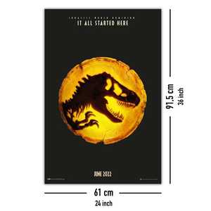 Affiche sur toile de style moderne Jurassic World Dominion pour décoration murale - Product Image 4