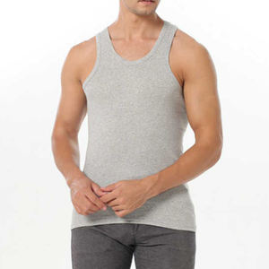 Gym Fitness Tank Tops Ropa de hombre Culturismo Verano High Street Style Camisa sin mangas Tallas grandes Algodón Camiseta sin mangas transpirable - Product Image 1