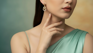 Pendientes de Diamantes Delicados en Oro de 14K |   Elegante Joyería con Diamantes Naturales Colgantes para Mujer - Product Image 6