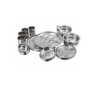 Ensemble de dîner en acier inoxydable et bol de service/assiettes/cuillère/verre à boire ensemble de dîner en acier inoxydable pour un prix bas - Product Image 1