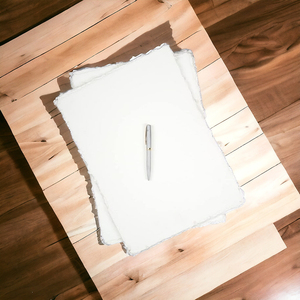 Bán buôn deckle cạnh bông Thảm handmade giấy được sử dụng cho đám cưới Thiệp mời làm trắng tùy chỉnh kích cỡ 150 400 GSM tấm - Product Image 4