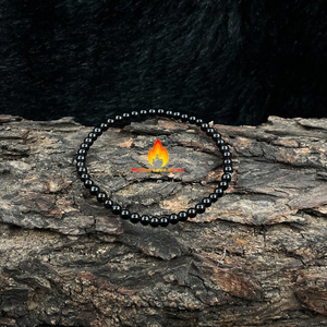Pulsera de obsidiana negra a granel al por mayor con cuentas ajustables de acero inoxidable de 4mm para hombres y mujeres, regalos de boda para el Día de San Valentín - Product Image 6