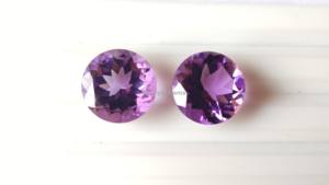 Lot de bijoux naturels fins en pierre précieuse violette à facettes en vrac de qualité AAA 10mm brésil améthyste - Product Image 6