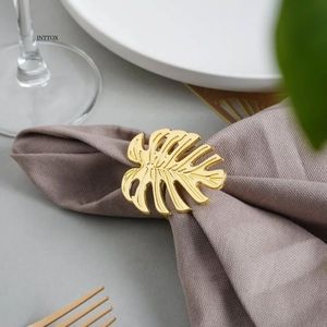 Anneau de serviette en aluminium au design minimaliste, étiquetage privé, décoration de table simple pour les repas quotidiens - Product Image 2