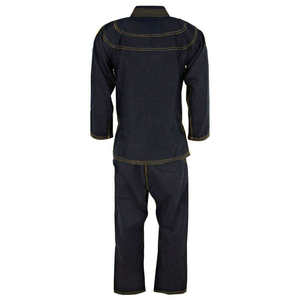 Kimono de Jiu-Jitsu Elite Black BJJ pour hommes, uniforme d'entraînement de qualité supérieure en coton 100% - Product Image 2