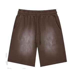 Shorts Vintage Desgastados con Lavado Ácido para Hombre, Conjunto de Dos Piezas Holgado, Estilo Patchwork, Conjunto Casual de Shorts en Oferta 2026 - Product Image 2