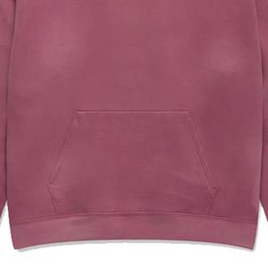 Streetwear hoodies customized color acid wash oversized <b>hip</b> hop pullover hoodies - Product Image 3