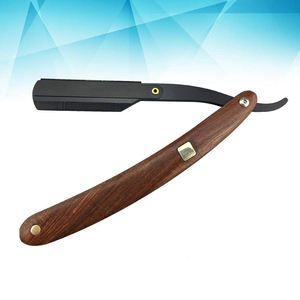 Maquinillas de Afeitar Berber de Alta Calidad con Mango de Madera y Logotipo Personalizado, Maquinillas de Afeitar de Corte de Garganta para Uso en Salones de Hombres - Product Image 2
