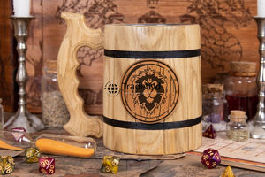 Elegante taza de bebida rústica para su cocina de Tradebyd con sensación de taza de madera - Product Image 5