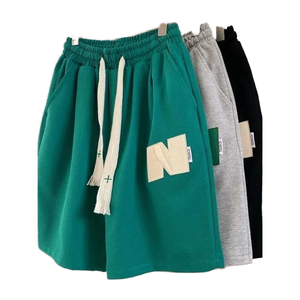 Pantalones Cortos Deportivos de Algodón para Hombre con Bolsillos, Pantalones Cortos Casuales Holgados para Entrenamiento, Ropa Deportiva, Pantalones Cortos Atléticos para Correr, Gimnasio - Product Image 2