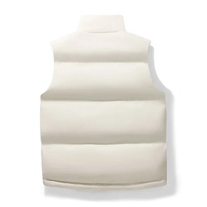 Manteau d'hiver polyvalent en coton pour hommes, couleur solide, chaud, élégant, gilet d'épaule sans manches, veste en coton rembourrée pour - Product Image 2