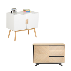 Mueble de TV sencillo y moderno, juego de mesa de centro de madera, muebles, aparador y armario lateral, sala de estar para el hogar y el hotel - Product Image 2