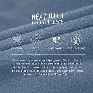 Chaleco de lana hecho a medida para exteriores para hombres con logotipo bordado sin mangas chaleco para acampar senderismo y trabajo - Product Image 5