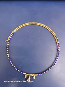 Collier artisanal indien en perles de verre bohèmes avec pierre principale en agate, bijoux de mode en lampwork pour les occasions d'anniversaire - Product Image 3