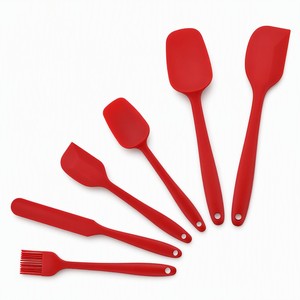Set di 6 <span class=keywords><strong>Spatole</strong></span> in <span class=keywords><strong>Silicone</strong></span> <span class=keywords><strong>per</strong></span> Alimenti, Senza BPA, Resistenti al Calore, Antiaderenti, Utensili <span class=keywords><strong>per</strong></span> <span class=keywords><strong>Pasticceria</strong></span> e Panificazione - Product Image 1