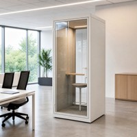 Cabine de bureau insonorisée moderne, cabine téléphonique acoustique, cabine d'intimité pour espace de travail ouvert
