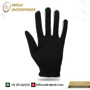 ถุงมือกีฬากอล์ฟสำหรับผู้ชายผ้าหนังแกะระบายอากาศแบบนิ่มสีดำด้านซ้ายและขวา - Product Image 4