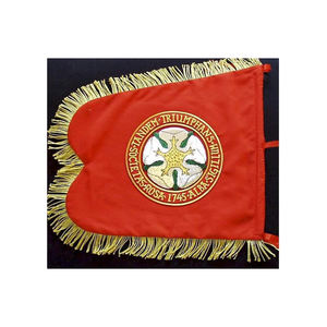 Bandera bordada a mano de alambre dorado de alta calidad, Real pancarta con flecos dorados, publicidad, pluma, Bandera de playa, pancarta impresa OEM - Product Image 2