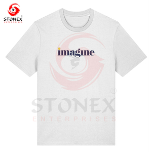 Camisetas de alta calidad 100% algodón negro escribir Stock impreso logotipo personalizado camisas hombre Camisetas en blanco para hombres - Product Image 3