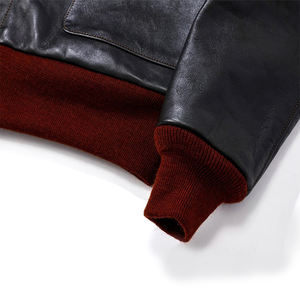 Blouson aviateur en cuir G1 pour homme vintage personnalisé A-2 veste de combat 1931 vestes en cuir mode coupe ajustée fabriqué au Pakistan - Product Image 6