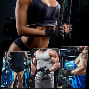 Nueva moda ligero medio dedo gimnasio ejercicio entrenamiento guante antideslizante para entrenamiento Fitness y entrenamiento de levantamiento de pesas - Product Image 5