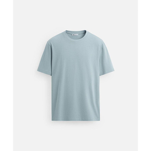 Camiseta con cuello redondo para hombre, logotipo personalizado, alta calidad, 100% algodón, peso pesado, antiarrugas, manga corta, ajuste Regular, mayorista - Product Image 1
