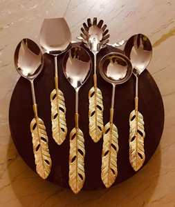 Ensemble de couverts ensemble de couverts en vaisselle de salle à manger Top vente en acier inoxydable en métal de haute qualité disponible en mariage personnalisé moderne - Product Image 6