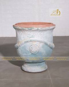 La maceta de cerámica verde Atlantis AN312H65GR para la plantación del hogar y la decoración del jardín mejora los mini paisajes - Product Image 2