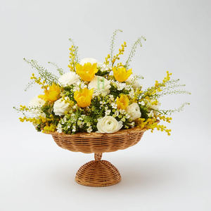 Elegantes Bandejas de Almacenamiento de Bambú Natural y Ratán al por Mayor, Nuevo Diseño de Florero de Ratán 2026 OEM de Vietnam para Decoración de Mesa - Product Image 4