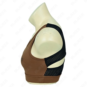 Soutien-gorge de sport à une épaule pour femmes OEM grande taille dos nu Fitness haut de course soutien-gorge de sport à une épaule - Product Image 3