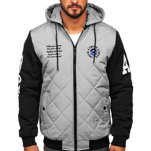 Chaqueta acolchada de béisbol para hombre de nuevo diseño 2023 al por mayor estilo callejero con cierre de cremallera para la temporada de invierno - Product Image 1