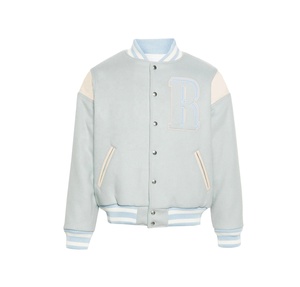 Veste universitaire courte boutonnée pour hommes, style hip-hop, personnalisable, vintage, old school, en laine, pour le basketball - Product Image 6