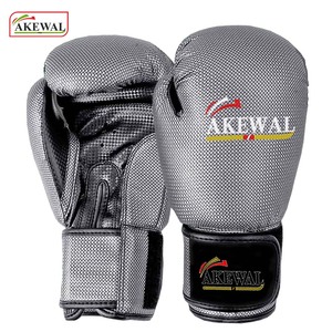 ถุงมือชกมวยผ้าเรยอนสีเทาคุณภาพสูงพร้อมโลโก้ออกแบบได้ตามต้องการ - Product Image 6