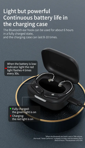 <span class=keywords><strong>KZ</strong></span> <span class=keywords><strong>AZ09</strong></span> BT V5.2 câble de mise à niveau sans fil HIFI crochet d'oreille sans fil avec étui de charge pour <span class=keywords><strong>KZ</strong></span> TRN CCA écouteurs casque - Product Image 4