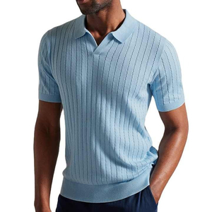 2025 OEM Polo de alta calidad para hombre con banderas de Eritrea Nuevo diseño Polo de mezcla de algodón azul marino bordado - Product Image 1