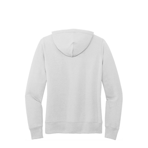 Sweat à capuche en coton mélangé pour femmes avec poches pour la salle de sport et la marque personnalisée. - Product Image 3