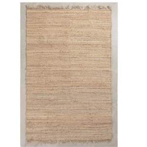 Tapis réversible en coton tissé plat géométrique Tapis écologique et minimaliste fabriqué à la main en latex pour les coins de la chambre à coucher en gros - Product Image 2