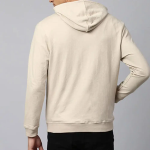 380-480gsm otoño Alta Calidad Algodón Terry Fleece sin forro básico algodón mezclado Streetwear bordado logo personalizado para hombre Sudadera con capucha - Product Image 4