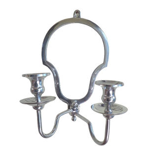 New Quality Home Decoration Metal <b>Wall</b> <b>Sconce</b> Silver Color <b>Candle</b> Holder <b>for</b> Living Room Decor Handmade in Bulk - Product Image 1