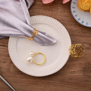 Anneaux de serviette pour fête de vacances, accessoires de décoration de table de banquet, anneaux de serviette pour décoration de fête, décoration de table de dîner festive - Product Image 4