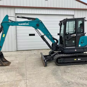 Mini-excavatrice sur roues SW60UF avec moteur, pompe et boîte de vitesses - Matériel de construction et de bâtiment à haute efficacité - Product Image 1