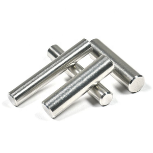 Goupille cylindrique pleine en acier au carbone zingué ou en acier inoxydable, filetée, moletée, à rainure droite, selon les normes DIN 6325, ASME, GB - Product Image 1