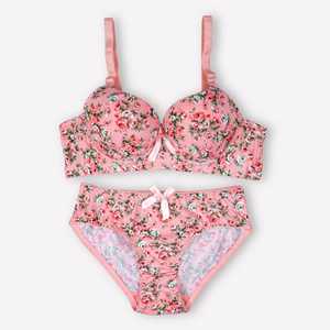 Pack de 2 (rosa y negro)-Juego acolchado floral - Product Image 2