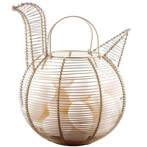 Eco-Friendly High Quality Round Metal <b>Egg</b> <b>Basket</b> with Handle for Fresh Farmhouse <b>Egg</b> Collection and <b>Egg</b> Stirring - Product Image 3